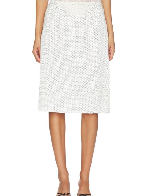 Frankies Bikinis Laura Silk Midi Skirt