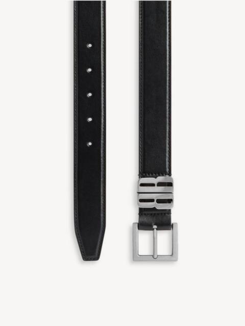 BALENCIAGA Men's Bb Editor Belt in Black