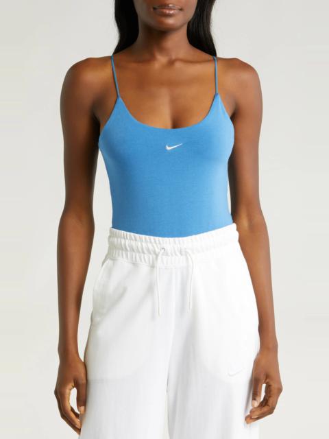 Sportswear Camisole Bodysuit in Star Blue/Sail