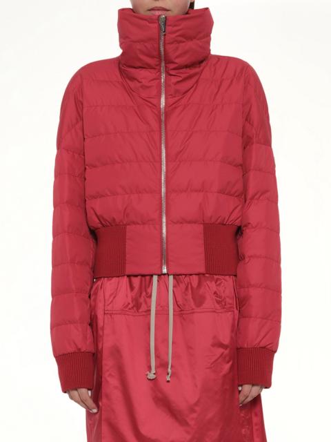 Rick Owens Rick Owens x Moncler Cropped Jacket in Carnelian