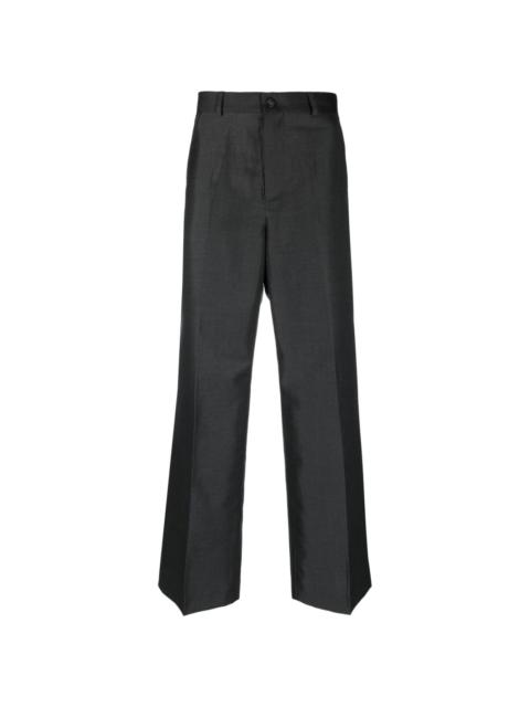 Our Legacy Tuxedo pressed-crease wide-leg trousers | REVERSIBLE