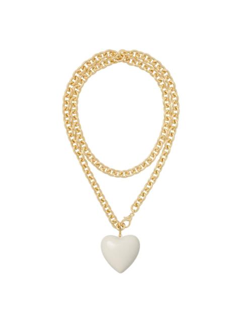 ROXANNE ASSOULIN Big Puffy Heart Charm necklace