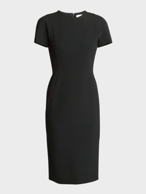Victoria Beckham Fitted T-Shirt Sheath Dress