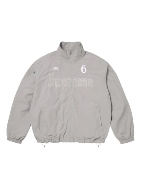 Supreme Supreme x Umbro SS26 Rhinestone Track Jacket 'Light Grey' SUP-SS26-331-GRY
