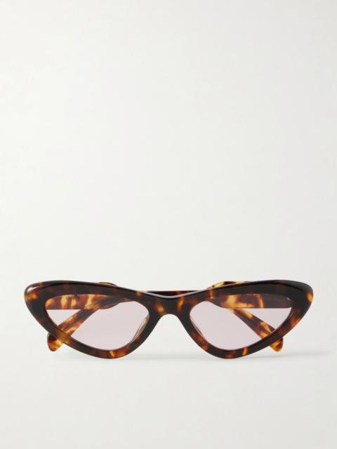 Miu Miu Cat-eye acetate sunglasses Tortoiseshell