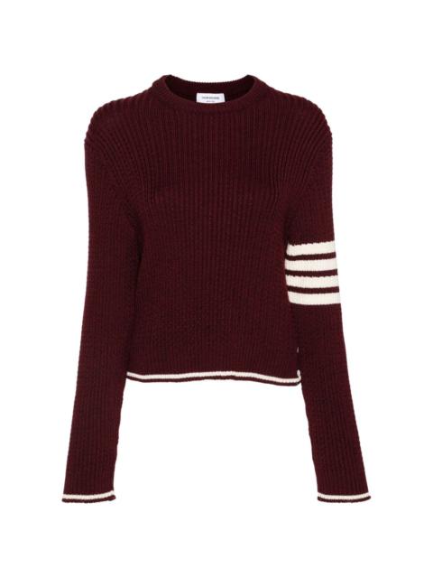 4-Bar cable-knit jumper
