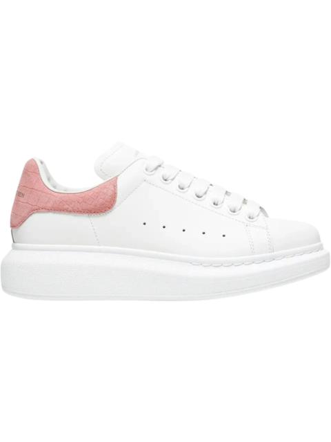 Alexander McQueen Alexander McQueen Oversized Pink Embossed Suede Croco (Women's)