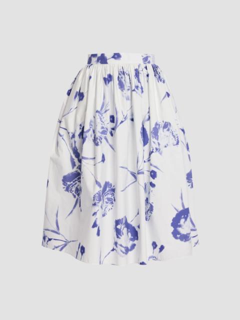 Erdem GATHERED MIDI SKIRT