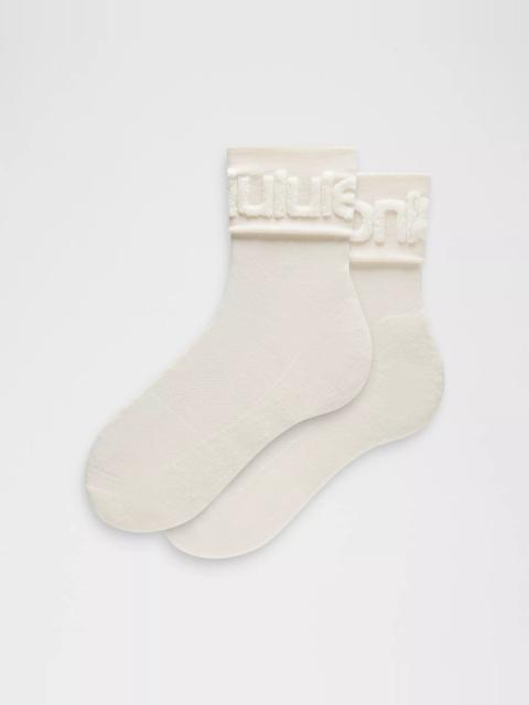 lululemon Unisex Fold-Over Terry Quarter Socks