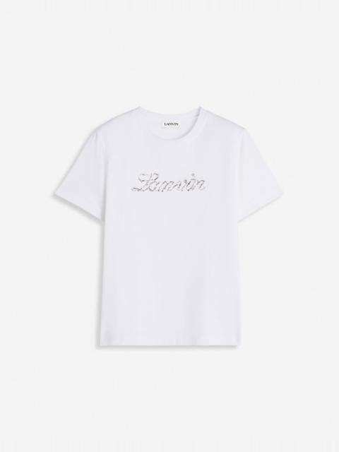 Lanvin LANVIN BEAD EMBROIDERED T-SHIRT