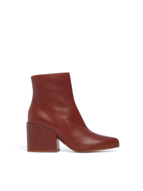 GABRIELA HEARST Tito Block Heel Boot in Cognac Leather