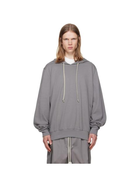 Rick Owens Gray Tower Heavy Jersey Hoodie