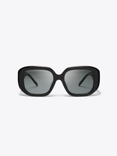 TORY BURCH T Monogram Geometric Sunglasses