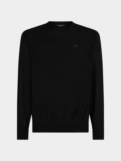 DSQUARED2 D2 KNIT CREWNECK PULLOVER