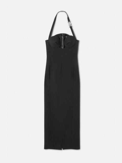 Medusa '95 Fluted Midi Dress