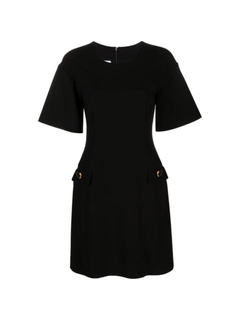 fitted short-sleeve dress