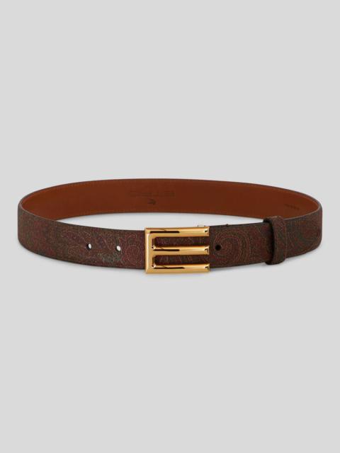 Etro PAISLEY BELT WITH ETRO BUCKLE