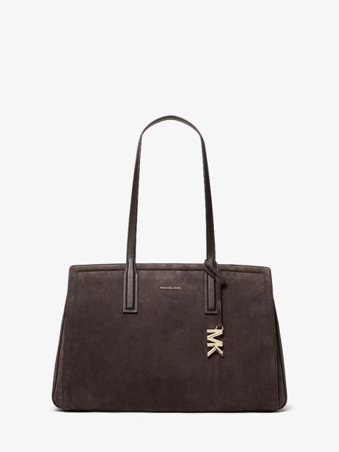 MICHAEL KORS Laila Medium Suede Tote Bag