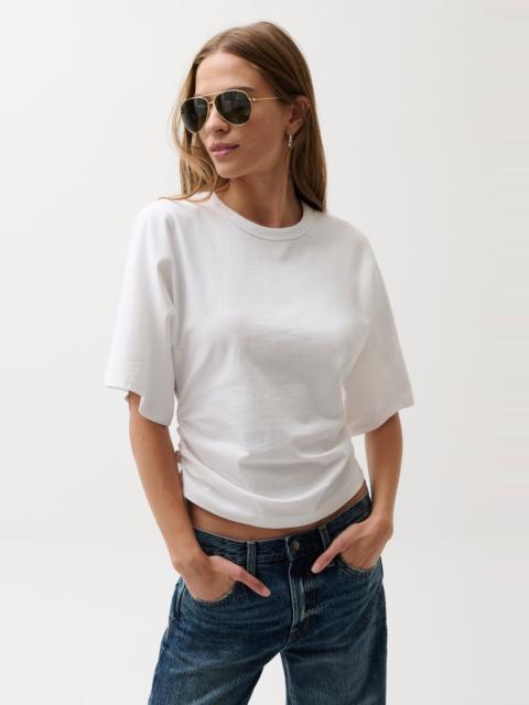 PISTOLA VERONICA KIMONO SLEEVE FITTED TEE - WHITE