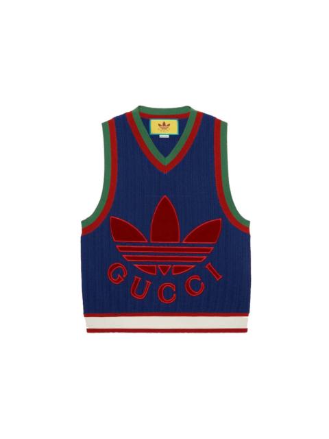 GUCCI Gucci x adidas Viscose Vest Blue