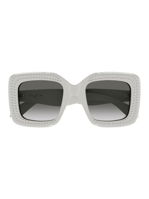 Alaïa Logo Square Studded Sunglasses