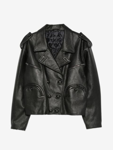 BLAZÉ MILANO double-breasted leather jacket