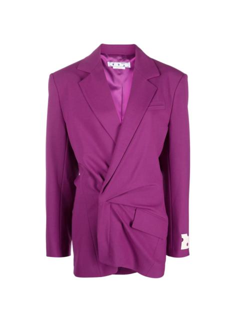 Off-White wrap-style blazer dress
