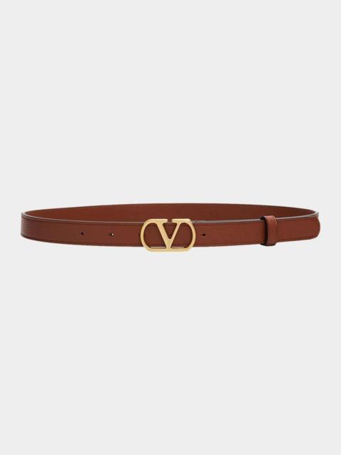 Valentino VLogo Signature Leather Belt, 20MM