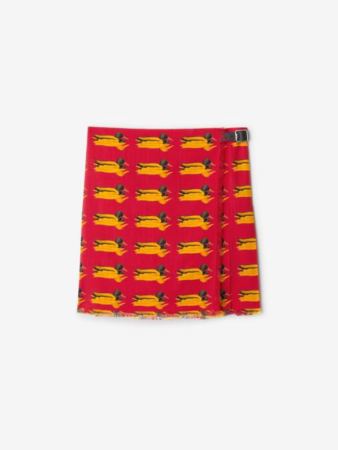 Duck Print Wool Kilt