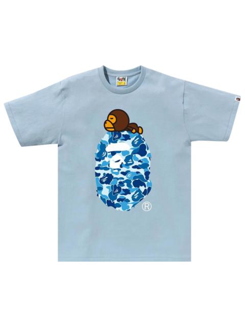 BAPE ABC Camo Milo On Big Ape Tee 'Sax/Blue'