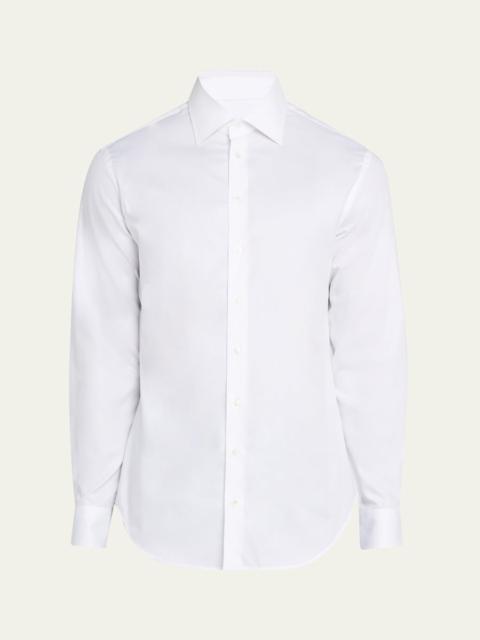 GIORGIO ARMANI Men's Cotton Tonal Dot Dress Shirt
