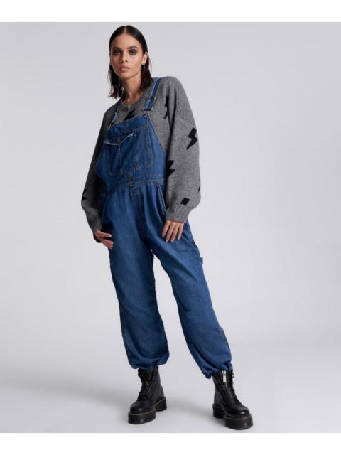 ONE TEASPOON Stanton St Long Denim Overalls - Blue Night