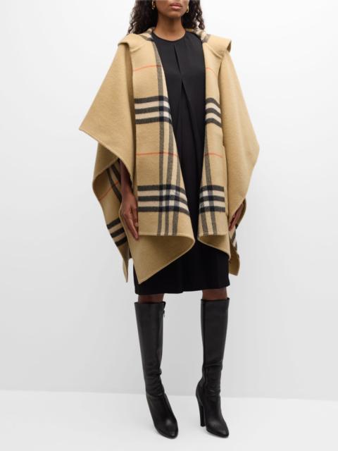Burberry EKD Cashmere Hooded Cape