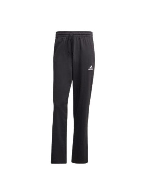 adidas Knit Casual Sports Pants Gym Long Pants Black GK9017