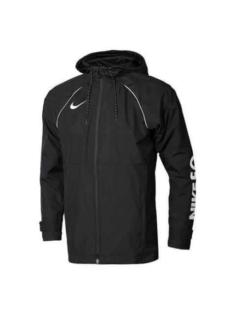 Nike Nike Logo Printing Hooded Jacket 'Black White' AR8553-010