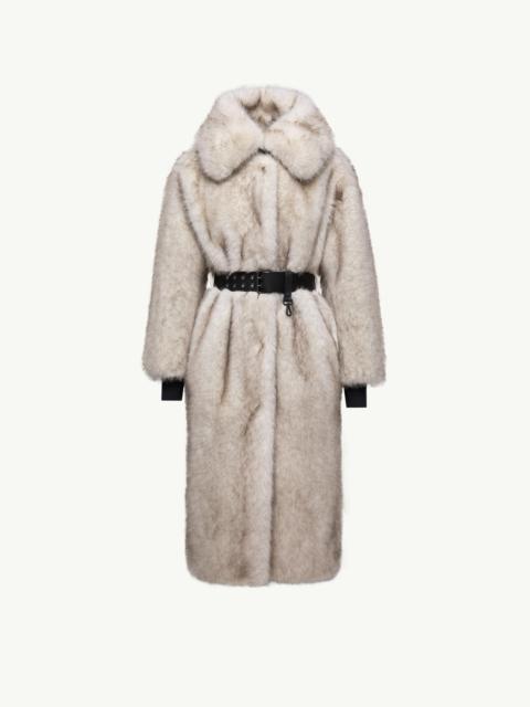 Moncler Grenoble Arly Belted Textured Down Coat