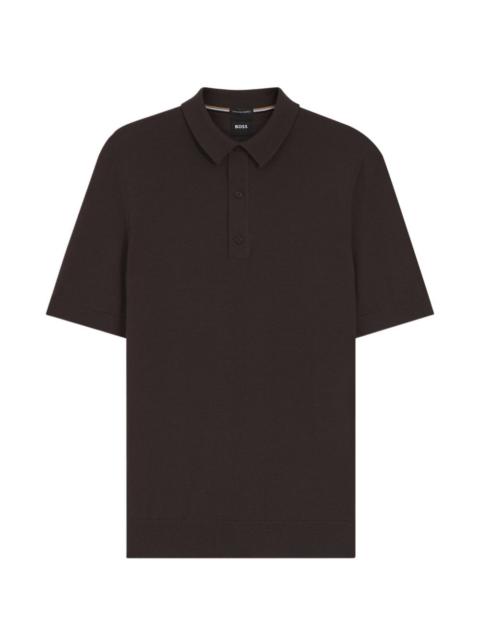 BOSS buttoned polo shirt