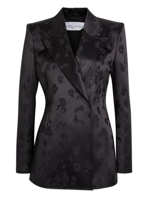 GABRIELA HEARST floral double-breasted jacket