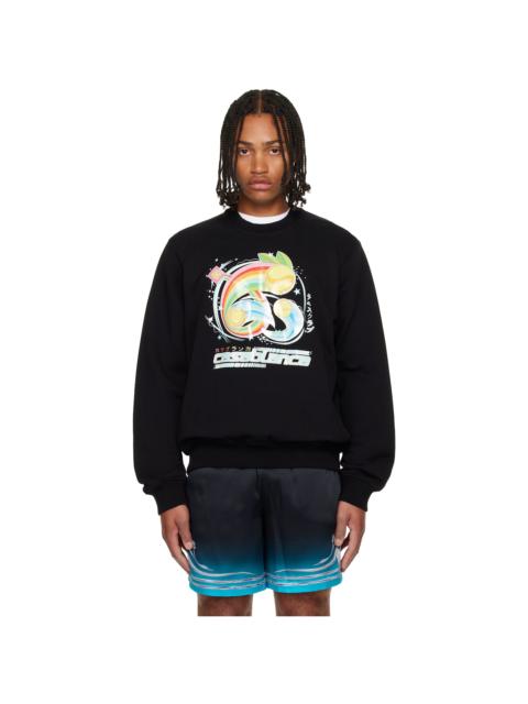 CASABLANCA Black Manga Tennis Ball Sweatshirt