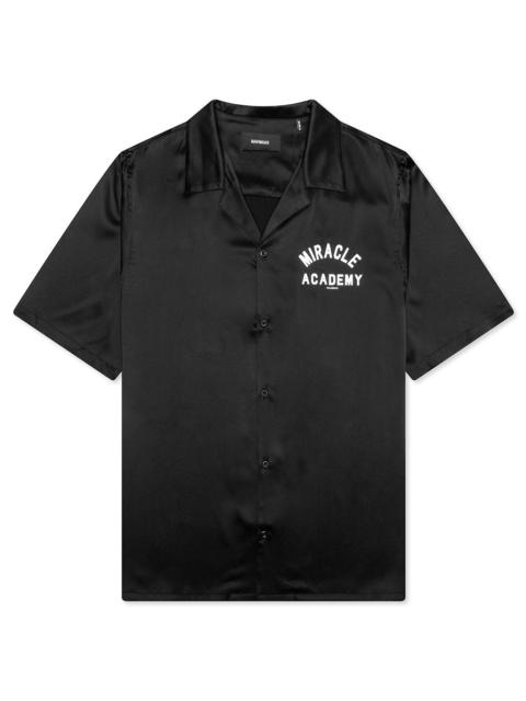 NAHMIAS MIRACLE ACADEMY S/S SILK SHIRT - BLACK