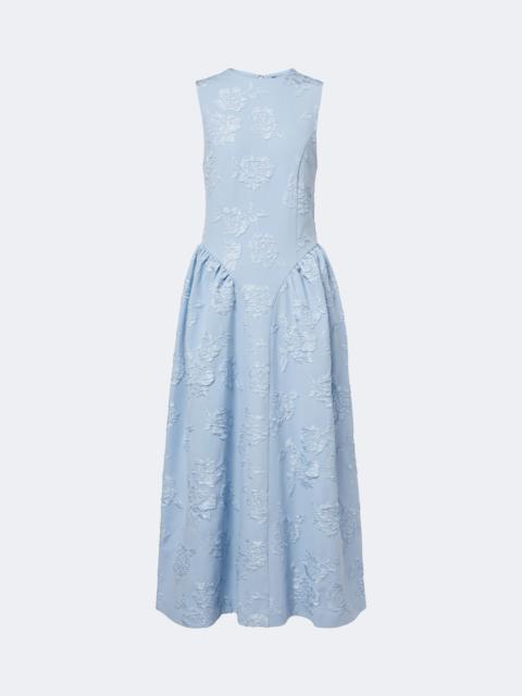 ROTATE Floral jacquard midi dress