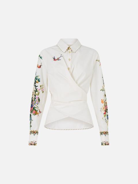 CAMILLA FRONT WRAP SHIRT ART FOR THE EMPRESS