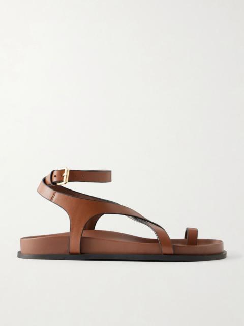 A.EMERY Jalen Slim leather flats Brown