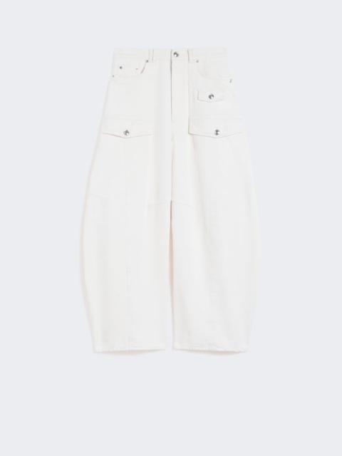 Sportmax Bull denim cargo trousers - beige