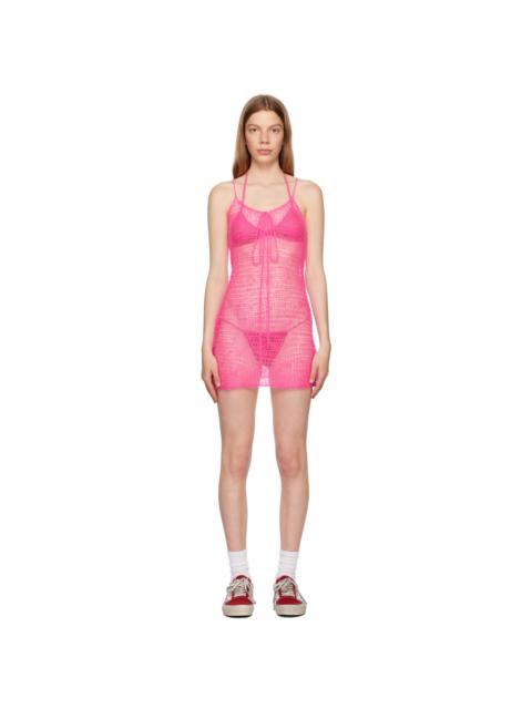 ERL Pink Bow Minidress