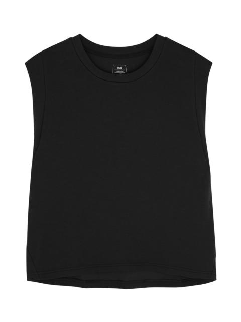 On Focus Crop stretch-cotton top