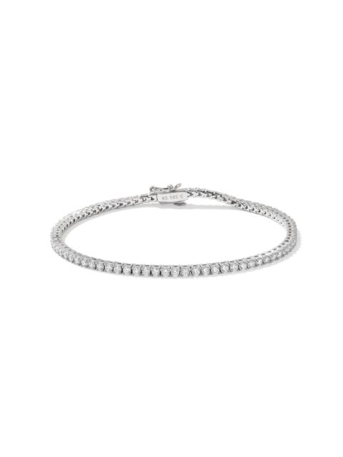 KENDRA SCOTT 3.8 ct Lab Grown White Diamond Tennis Bracelet in 14k White Gold