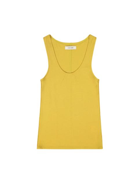 entire studios STRETCH WOOL TANK MUSTARD