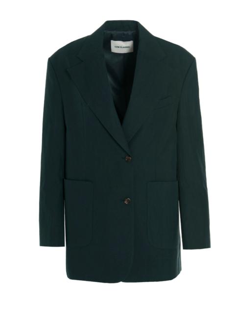 LOW CLASSIC Single-Breasted Blazer Jacket Jackets Blue