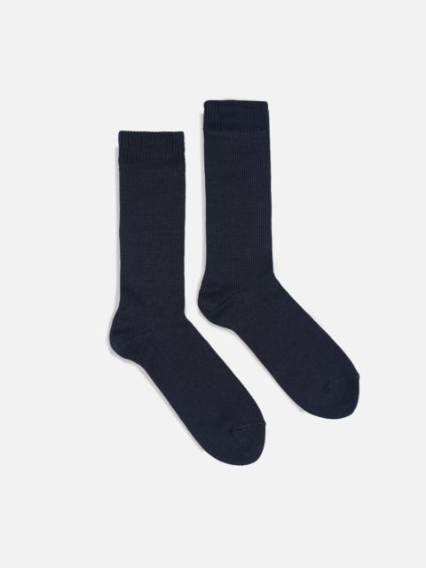 Iron Heart DEC-MER-BLK Decka Plain Mercerized Socks - Black
